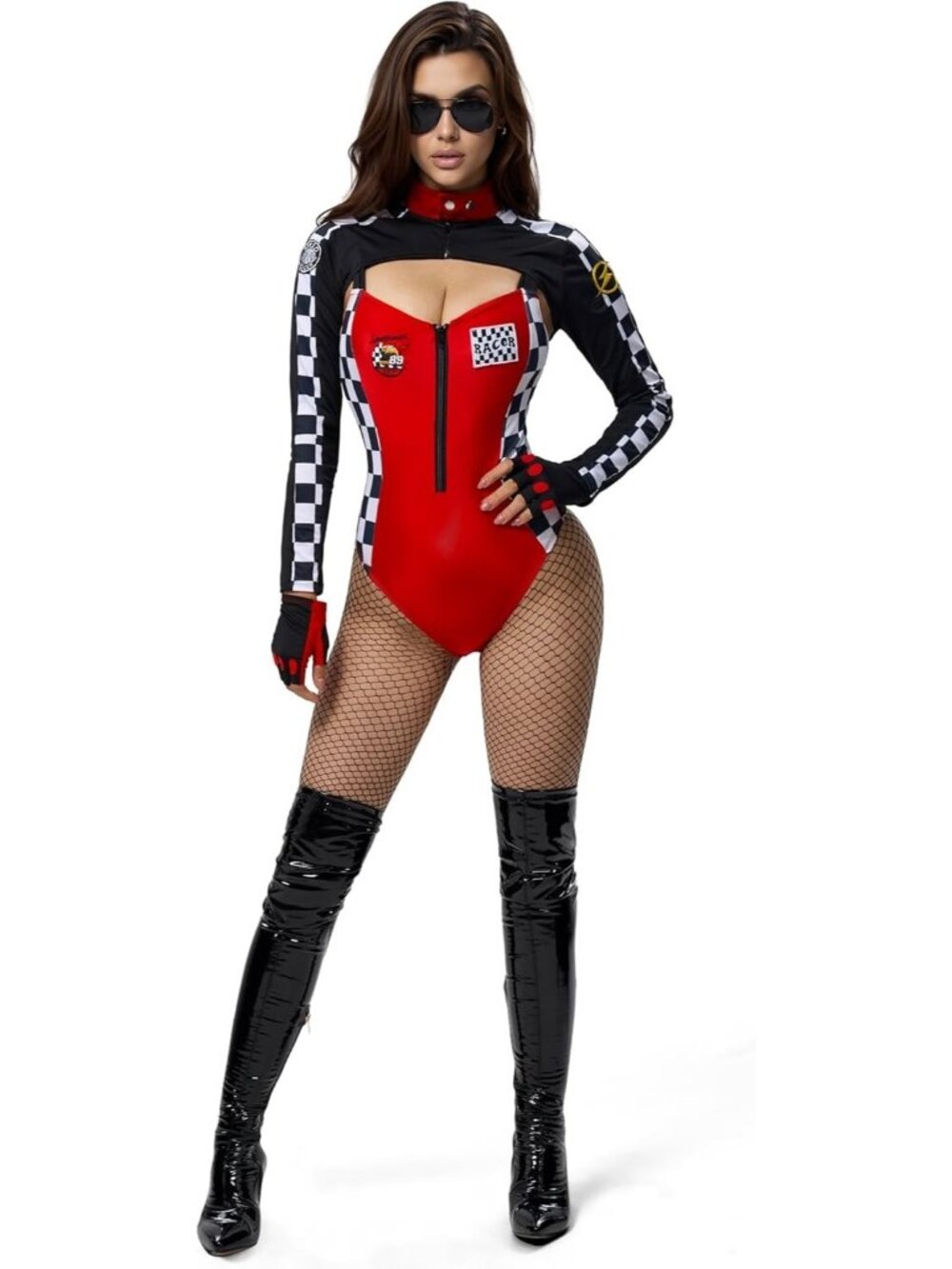 Spooktacular Creations Halloween Race Car Driver Costume Bodysuit MEDIUM